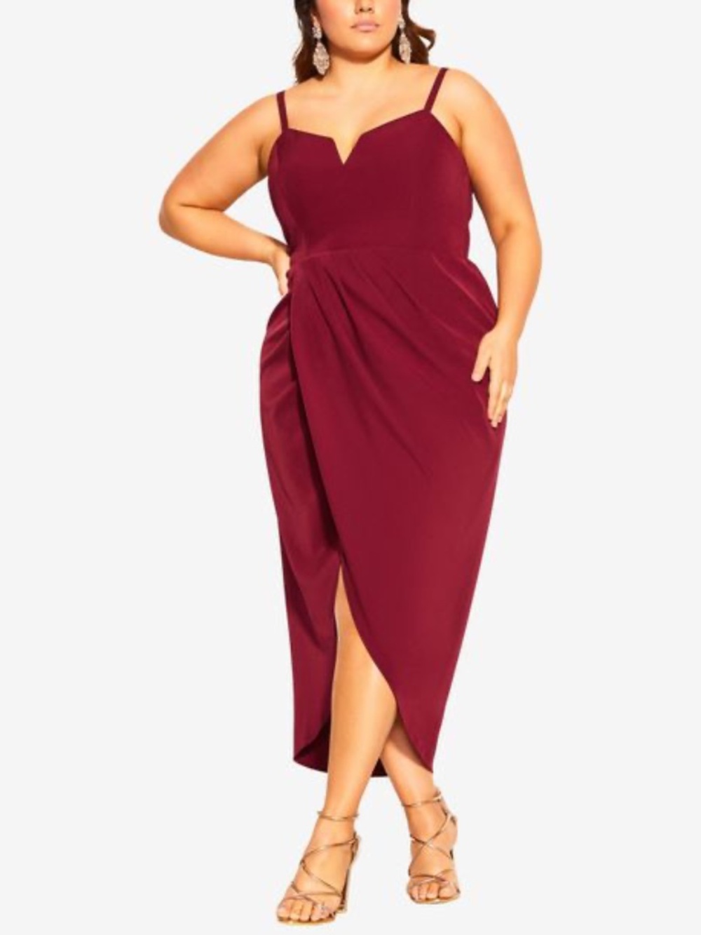 City Chic Sassy V dress - size 22